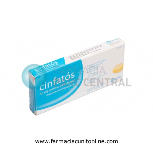 CINFATOS 10 mg PASTILLAS PARA CHUPAR , 20 comprimidos
