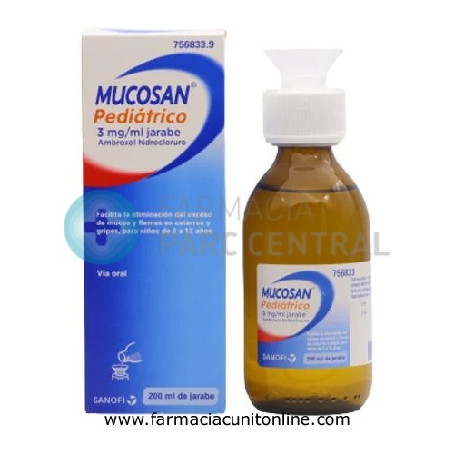 MUCOSAN PEDIATRICO 3 mg/ml JARABE , 1 frasco de 200 ml