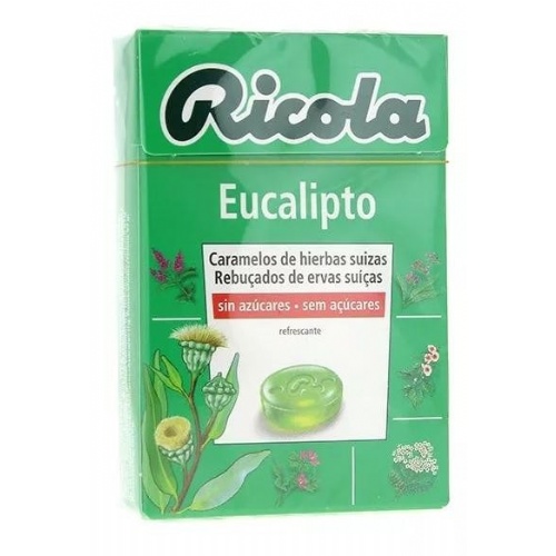 Ricola caramelos sin azucar (1 envase 50 g sabor eucaliptus)