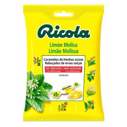 Ricola caramelos sin azucar (1 bolsa 70 g sabor limon)