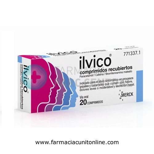 ILVICO COMPRIMIDOS RECUBIERTOS, 20 comprimidos