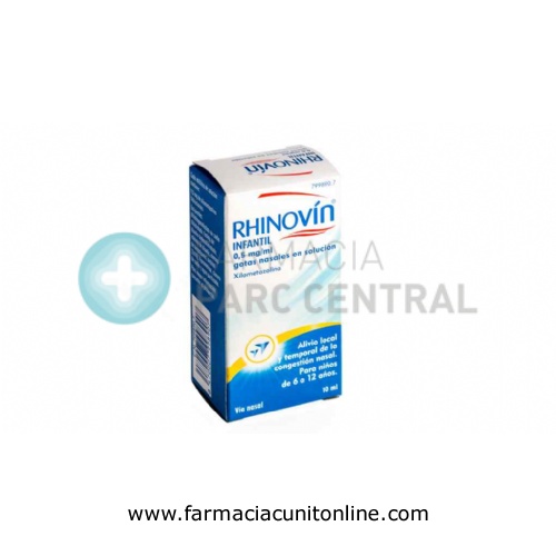 RHINOVÍN INFANTIL 0,5 MG/ML GOTAS NASALES EN SOLUCIÓN, 1 frasco de 10 ml
