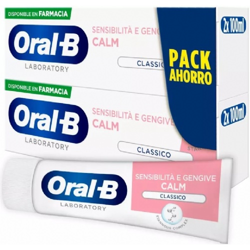 Oral-b pasta sensibilidad & encias calm original (2 tubos 75 ml pack ahorro)