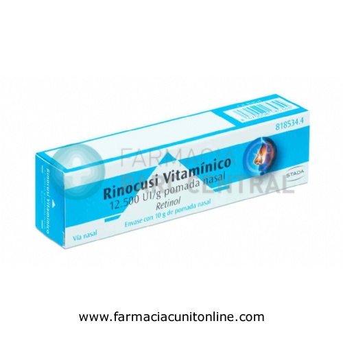 RINOCUSI VITAMÍNICO 12.500 UI/g POMADA NASAL, 1 tubo de 10 g