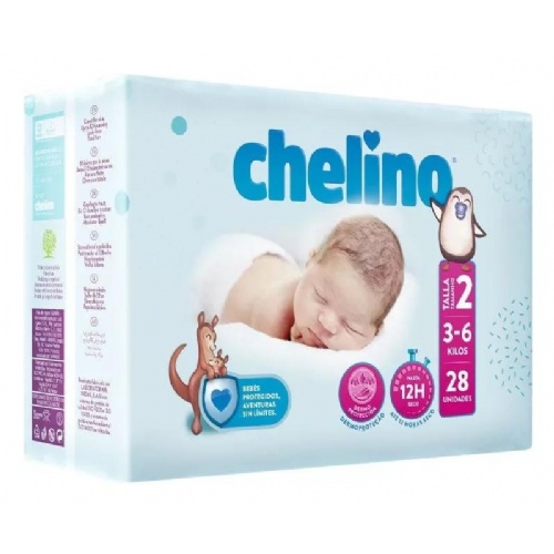 Pañal infantil - chelino (talla 2 3 - 6 kg 28 pañales)