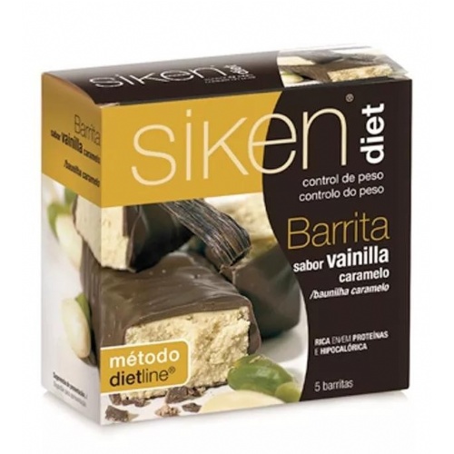 SIKEN DIET BARRITA VAINILLA CARAMELO (5 BAR 36 G)