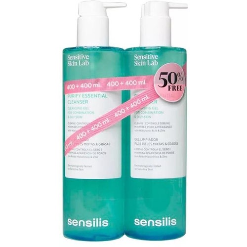 Sensilis duplo purify essential cleanser 400+400ml