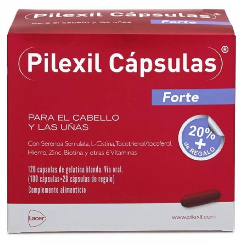 PILEXIL CAPSULAS FORTE CABELLO Y UÑAS (100 CAPS)