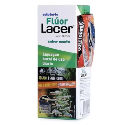 Fluor lacer junior enjuague bucal de uso diario  1 envase 500 ml sabor menta