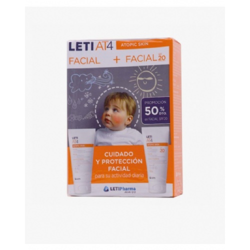 Leti at4 pack facial 50ml+facial spf20 50ml