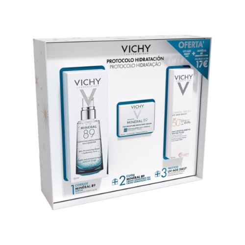 Vichy cofre navidad mineral 89 serum + neceser rojo navidad 2025