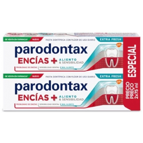 Parodontax duplo encias extra fresh 2x75ml