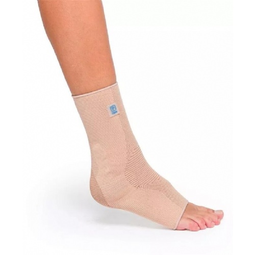 Tobillera elastica - prim aqtivo skin con almohadillas maleolares (1 unidad talla m)