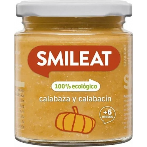 Smileat  1 tarrito 230 g sabor calabaza y calabacin