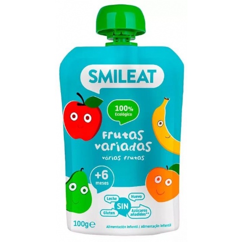 Smileat pouch eco  1 bolsa 100 g sabor frutas variadas eco