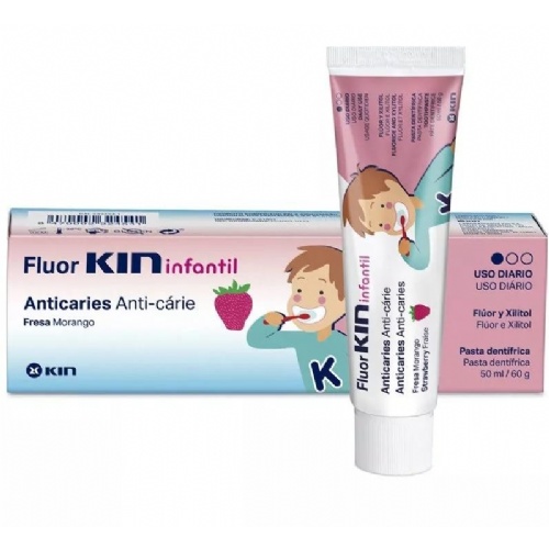 Fluor kin infantil pasta dentifrica  1 tubo 75 ml + 25 ml sabor fresa