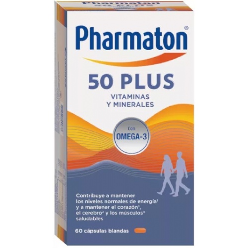 Pharmaton 50 plus (60 capsulas blandas)