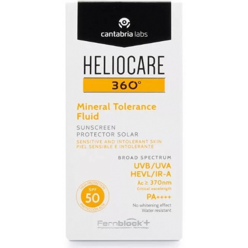 Heliocare 360º spf 50 mineral tolerance fluid protector solar 1 envase 50 ml - protector solar