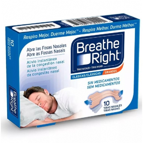 BREATHE RIGHT - TIRA ADH NASAL (T- GDE 10 U)
