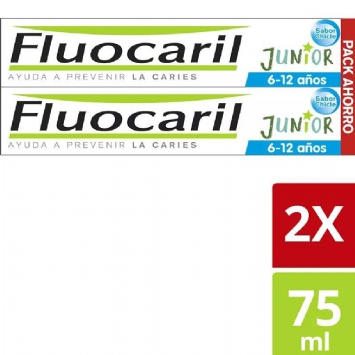 Fluocaril junior 6-12 años gel (2 envases 75 ml bubble)