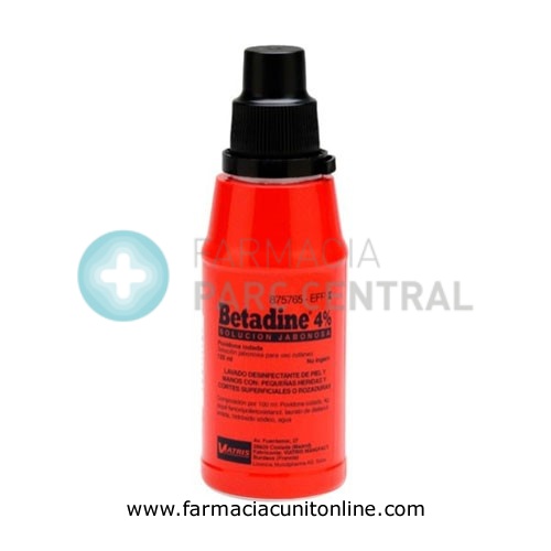 BETADINE JABONOSO 40 MG/ML SOLUCION CUTANEA, 1 frasco de 125 ml