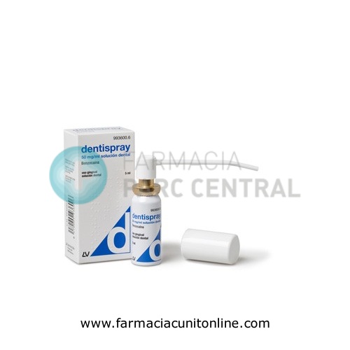 DENTISPRAY 50 mg/ml  SOLUCION DENTAL , 1 frasco de 5 ml