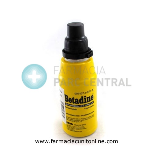 BETADINE 100 MG/ML SOLUCIÓN CUTÁNEA , 1 frasco de 125 ml