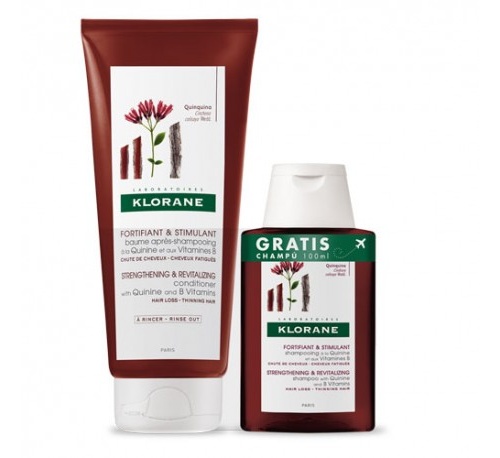 Klorane balsamo para despues del champu a la quinina con vitaminas b (1 envase 150 ml)
