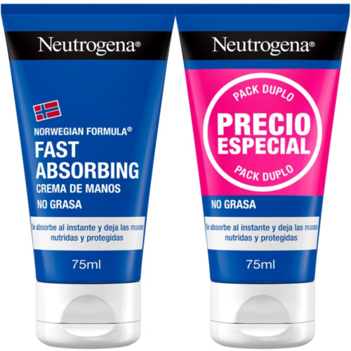 Neutrogena formula noruega crema de manos rapida absorcion  2 unidades 75 ml