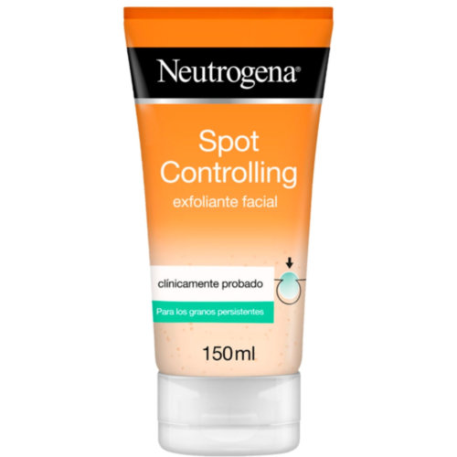 Neutrogena spot controlling - exfoliante facial con acido salicilico purificante (1 envase 150 ml)