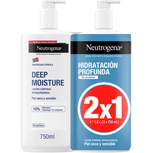 Neutrogena corp loc hidr prof750ml 1+1