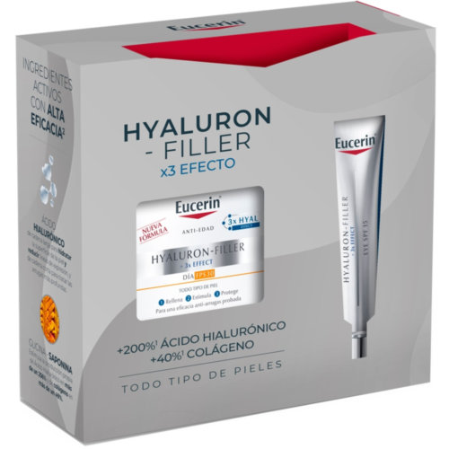 Eucerin pack hyaluron filler crema de dia spf30 + contorno