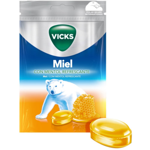 Vicks caramelos praims miel refrescante 72g