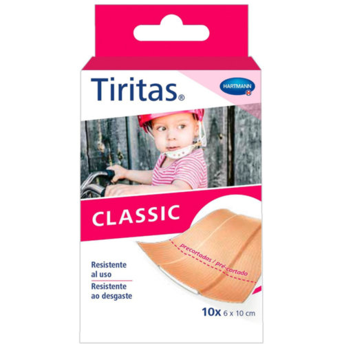 TIRITAS CLASSIC - APOSITO ADHESIVO (PRECORT 1 M X 6 CM  10 U)