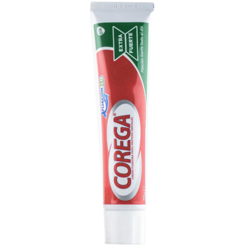 Corega crema extra fuerte adhesivo protesis dental 1 tubo 70 g sabor menta - adhesivo protesis denta