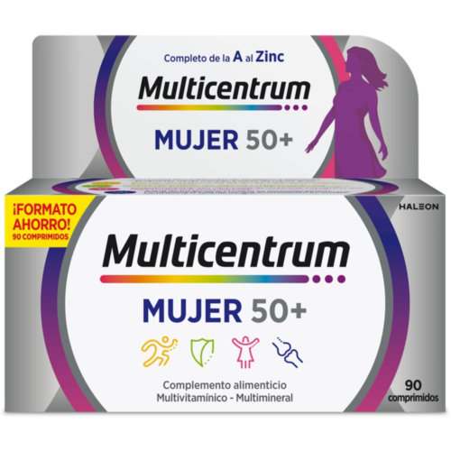 Multicentrum mujer 50+  90 comprimidos + 30 comprimidos pack promocional