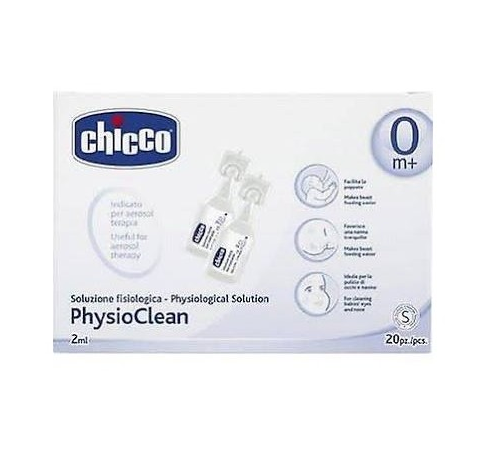 Chicco physio clean suero fisiologico (2 ml 20 u)