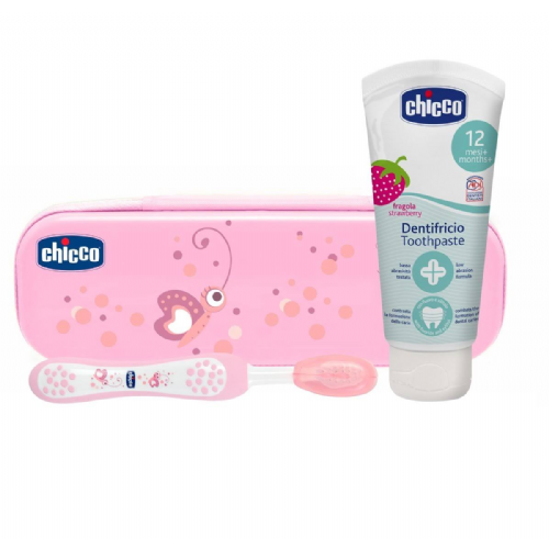 Chicco set dental siempre sonriente (rosa)