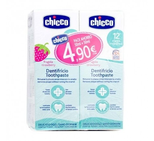 Pasta dental infantil - chicco (1 envase 50 ml sabor fresa)