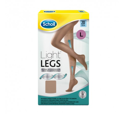 Scholl medias e.t. cint comp lig 20 den l carne