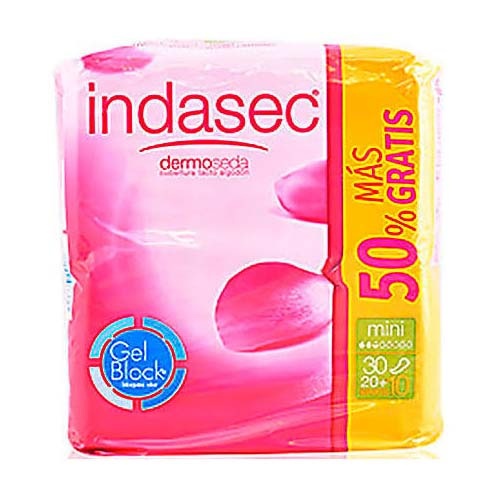 Compresa perdidas leves - indasec discreet (mini 22 unidades)