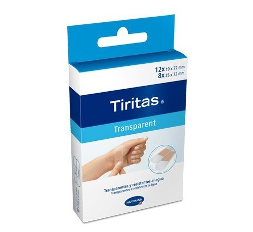 Tiritas transparent (20 unidades surtido 2 tamaños)