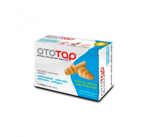 Tapones oidos goma - ototap (premoldeada 2 unidades)