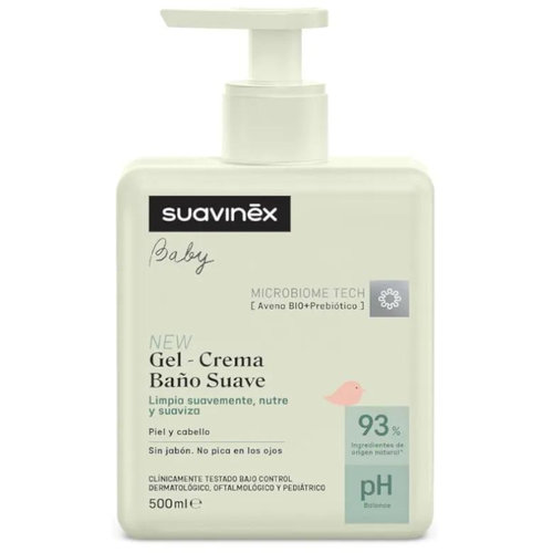 Suavinex baby gel-crema baño suave  1 envase 500 ml
