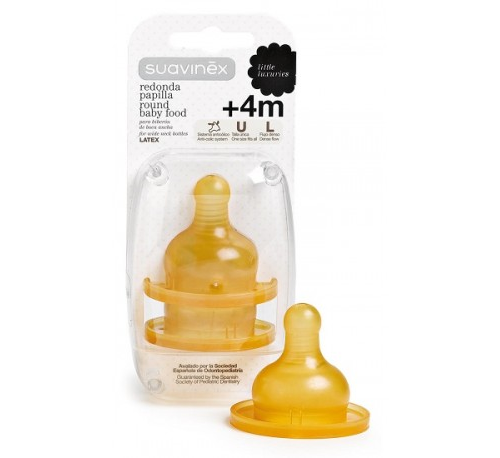 TETINA LATEX BOCA ANCHA - SUAVINEX (PAPILLA  2 U)