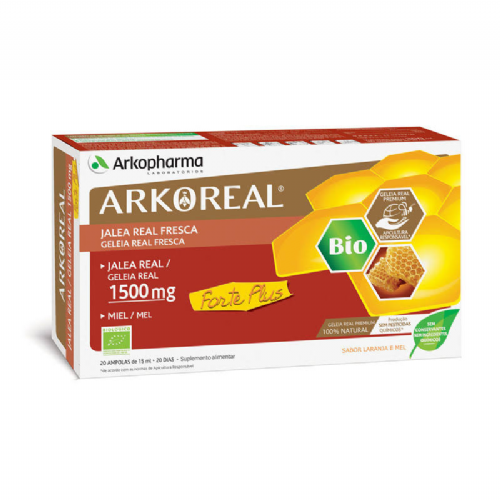 Arkoreal jalea real forte plus sin azucar (1500 mg 20 ampollas)
