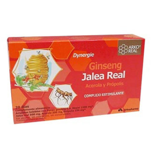 Arkoreal jalea real ginseng sin azucar (20 ampollas 15 ml)