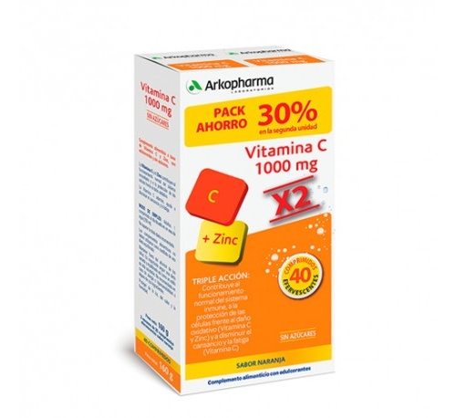 Arkopharma vitamina c 1000 mg (40 comprimidos efervescentes pack)