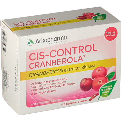 Cranberola ciscontrol arandano americano arko (140 mg 120 capsulas)