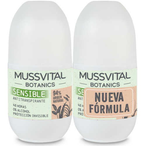 Mussvital essentials botanics antitranspirante sensible (1 envase 75 ml)